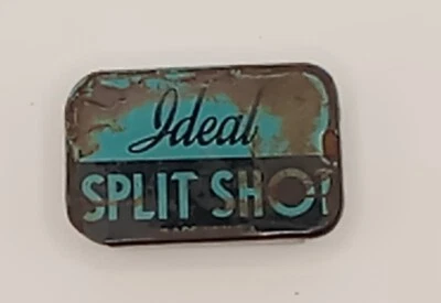 Vintage Ideal Split Shot Sinker Tin With 3 BB Split Shot Inside - Image 1 of 4