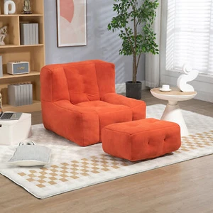 Fluffy bean bag chair, comfortable bean bag for adults, super soft lazy sofa cha - Picture 1 of 12
