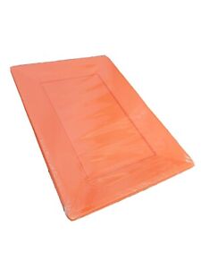 Set of 3 Plastic Platters Orange Peel Serving Tray Candy Buffet Party 32x23cm