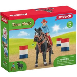 Schleich Farm World 42576 Cowgirl Fass Racing Fun - Appaloosa Hengst Figur - Bild 1 von 4