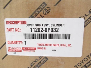 Genuine OEM Toyota 11202-0P032 Left Engine Valve Cover 2016-2020 Tacoma - Picture 1 of 9