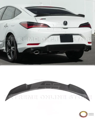 Primed Black Rear Trunk Wing Spoiler For 23-Up Acura Integra Extended Package - Image 1 of 4
