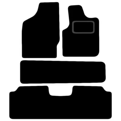 FITS SEAT ALHAMBRA 1995 To 2005 TAILORED CAR FLOOR MATS COMPLETE SET (7-SEATER) - Image 1 of 4