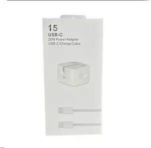 Schnell PD Ladegerät 20W USB-C Stecker C auf C Kabel für iPhone 16 Pro 15 Pro & Pro Max - Bild 1 von 7