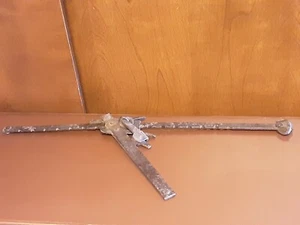 Patented Antique Cast Iron Fence Post Cranking Ratcheting Wire Stretcher Puller - Picture 1 of 8
