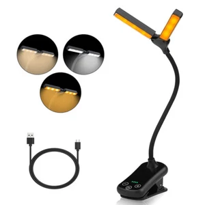 Lights Night Flexible Portable Clip On Lamp LED Book Light Reading Travel Light - Picture 1 of 14
