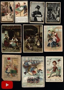 Tarjetas coleccionables europeas chocolate c. 1900-10 Holanda Francia lote x 35 Art Nouveau - Imagen 1 de 13