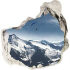 Deko Aufkleber Selbstklebender Wandbild Poster Gleitschirmfliegen Alpen 