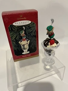 Hallmark Keepsake Ornament~ Sundae Golfer~ 1999 Fast Shipping Great Condition - Picture 1 of 11