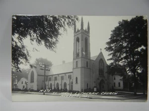 Vintage RPPC St. Johns Lutheran Church Mendota Illinois Postkarte - P27 - #13 - Bild 1 von 3