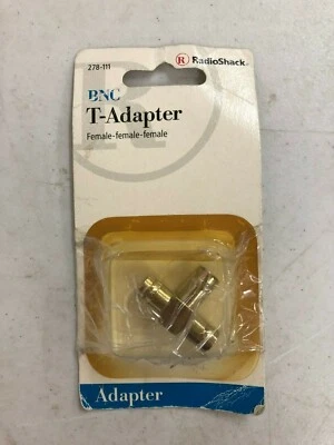 NEW Radio Shack 278-111 BNC T-Adapter Female Female Female - Image 1 of 2