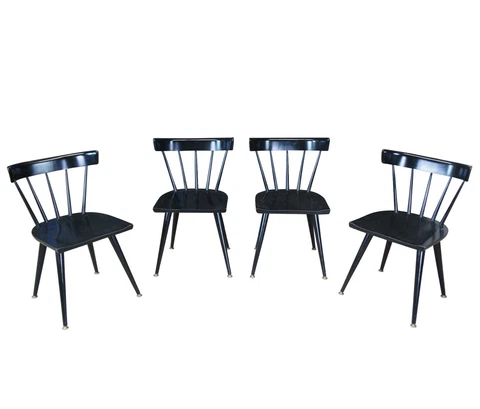 4 Paul McCobb Planner Group Mid Century Modern Windsor Spindle Dining Chairs MCM Cover