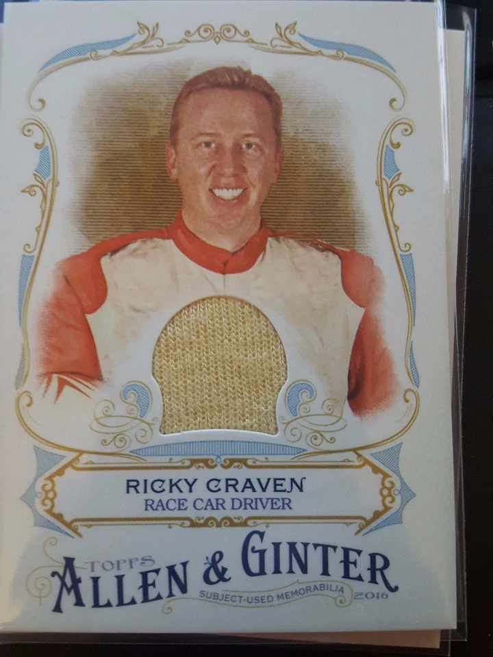 2016 Topps Allen & Ginter Ricky Craven Game-Used Jersey NrMint-Mint - Image 1 of 1