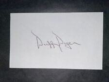 1968 METS: Duffy Dyer, SIGNED 3x5 (JS)