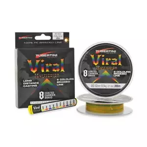Trecciato Tubertini Viral 200 mt Multicolor pesca mare bolentino Marco Volpi - Foto 1 di 1