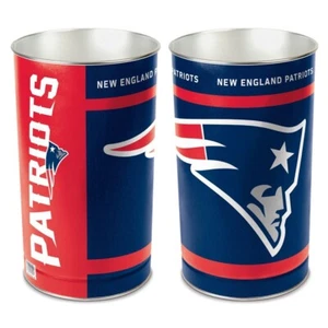 NEW ENGLAND PATRIOTS ~ (1) NFL 15 Inch Wastebasket Trash Can ~ New! - Picture 1 of 1