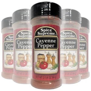 Especias Supreme PIMIENTA DE CAYENA condimentos alimenticios cocina hierbas especias 2,25 oz - Imagen 1 de 6