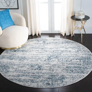 Safavieh Alhambra CREAM / TURQUOISE 6'-7" X 6'-7" Round Area Rug - ALH625A-7R - Picture 1 of 3