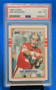 1989 TOPPS # 12 Joe Montana PSA 8 NM-MT # 56285814  SAN FRANCISCO 49ers !!! - Picture 1 of 2