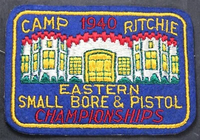 1940 Camp Ritchie Восточная Нашивка для Стрельбы с Малым Стволом и Пистолетом - Каскад, Мэриленд - Изображение 1 из 2