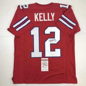 Autographed/Signed JIM KELLY Buffalo Red Football Jersey JSA COA Auto - Picture 1 of 4