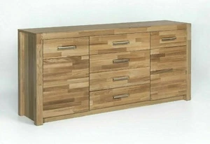 SIDEBOARD WILDEICHE TEILMASSIV GEÖLT KOMMODE ANRICHTE ca. 163/78/40cm NEU - Bild 1 von 2