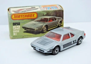 MATCHBOX LESNEY SUPERFAST CAJA BMW M1 No.52 MUY VVN como nuevo en caja l 1981 - Imagen 1 de 10