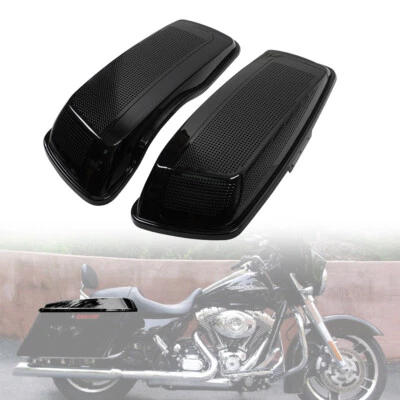 Dual 6x9 Speaker Lids For 2014-2022 Harley Touring Electra Glide Hard Saddlebag - Image 1 of 4