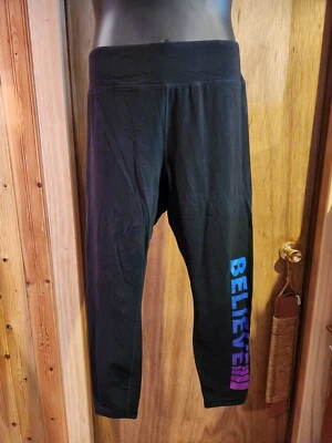 Женские леггинсы Danskin Now «Believe», черные, размер 2X (18 Вт/20 Вт), длина до лодыжки - Изображение 1 из 4