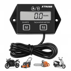Betriebsstundenzähler Drehzahlmesser für 2 - 4 Takt Motoren digital Zeitzähler - Bild 1 von 8