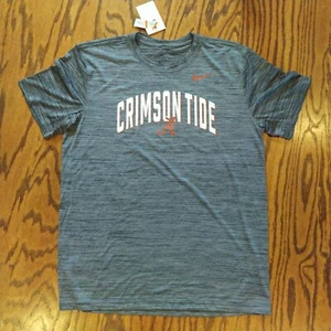 Alabama Crimson Tide Nike Dri-FIT Tee T-Shirt Men's Large Grey New w/Tags NWT - Picture 1 of 7
