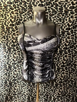 Camiseta sin mangas BEBE con estampado de piel de serpiente grande Foto 1 de 4