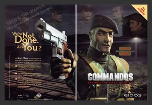 1999 Commandos: Mission Pack Video Game Print Advertisement 2 pgs - Picture 1 of 1