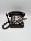 Vintage ITT Brown Desk Top Rotary Dial Phone Telephone Chocolate