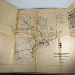 Traffic And Legislative Route Map Of Monroe And Carbon County Pennsylvania 1984 - Picture 1 of 7