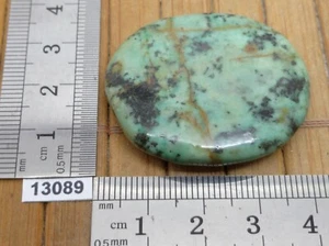 CHRYSOKOLLE Flachstein Kieselstein - Mineralien Lithotherapie Reiki Pflege Wohlbefinden - Bild 1 von 2