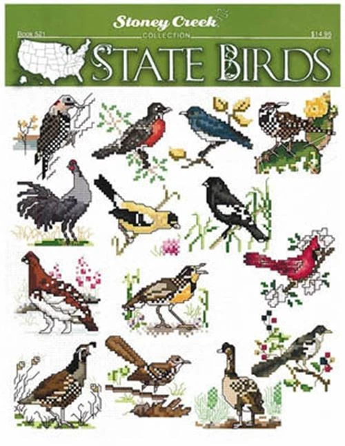 State Birds BK521 by Stoney Creek cross stitch pattern - Image 1 of 1
