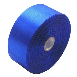 Sapphire Blue Single Face Satin Ribbon, 1.5 Inch x 50 Yards, Gift Wrap, DIY - Picture 1 of 4