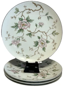 Set 4 piatti Noritake China Chatham 10 1/2" bordati argento - Foto 1 di 6