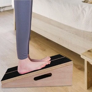Slant Board Calf Stretcher Adjustable Wooden Nonslip - Picture 1 of 7