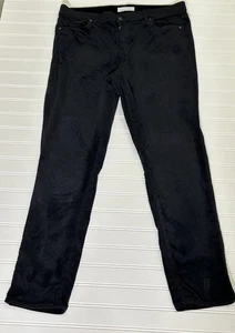 Loft Women’s Sz 30/10 Black Velvet Modern Skinny Cotton Blend Stretch Pant - Picture 1 of 8