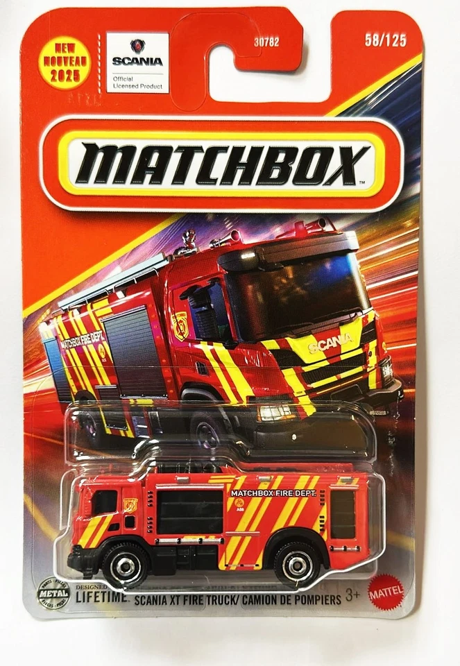 Matchbox Basic SCANIA XT FIRE TRUCK (NEW 2025) - Image 1 of 1