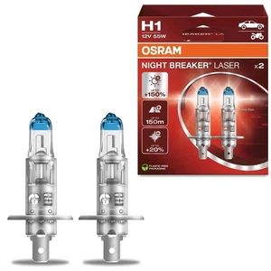 2x OSRAM H1 NIGHT BREAKER LASER 2.0 3200K in DuoBox Halogen - Bild 1 von 5