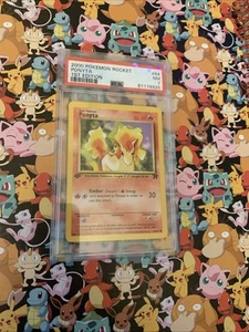 PSA 7 2000 1st Edition Pokemon Team Rocket Ponyta 64/82 Pokemon TCG Vintage Card - Picture 1 of 3