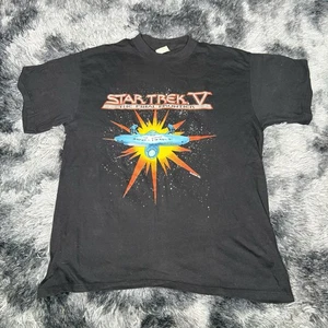 T-shirt vintage punto singolo Star Trek V The Final Frontier 1989 - Uomo XL - Foto 1 di 4