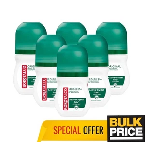 Borotalco Original Roll-On Deodorant Classic Scent Sweat Odor Protect 6-Pack - Picture 1 of 6