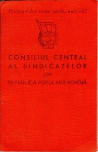 Rumänien, 1959, Syndikate Union Mitgliedskarte - Einnahmen Steuermarken Aschenputtel - Bild 1 von 9