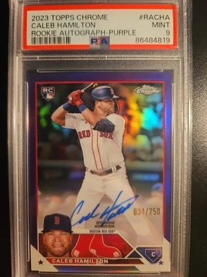 2023 Topps Chrome - Rookie Autographs Caleb Hamilton #RA-CHA Purple Refractor... - Image 1 of 2