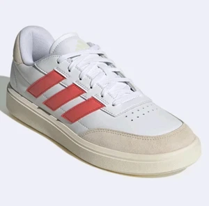 Adidas Courtblock IF6507 Sneaker Men's # 10 White 3-Stripes Sportswear Shoes NEW - Picture 1 of 10