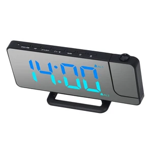 Projection Alarm Clock USB C Charging Port Digital Mirror Projection Alarm Clock - Picture 1 of 12